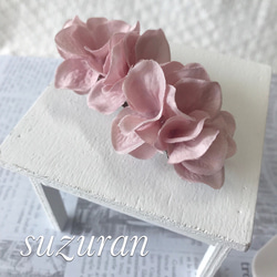 ととろん♬︎ 476*紫陽花のバレッタ(6cm) ととろん♬︎様専用 476*紫陽花のバレッタ(6cm)