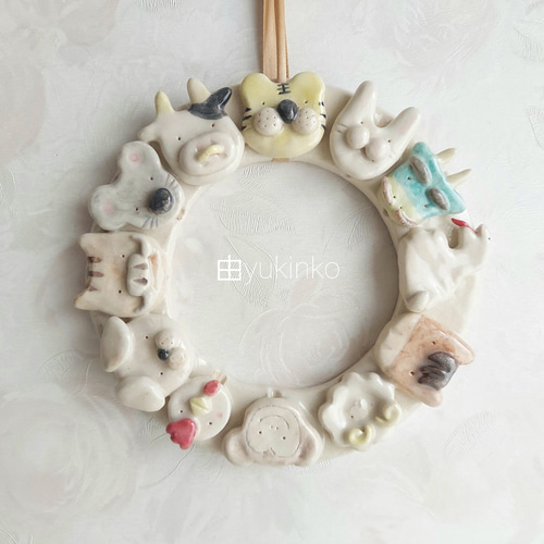 12年毎年使える！干支リース リース ゆきんこ 通販 13018968｜Creema