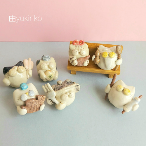 七福神(しちふくにゃん) その他置物 ゆきんこ 通販 13053086