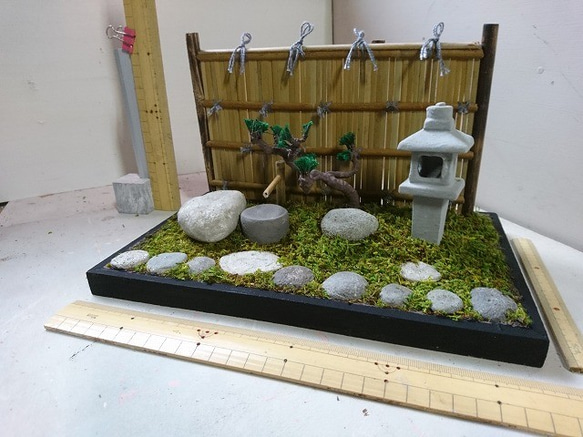 紙粘土で作るミニチュア 1/12 和風庭園 20190908 その他