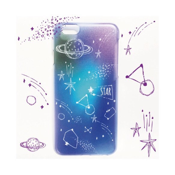 蓄光 星座と月のiPhoneケース 準備中 iPhoneアクセサリー｜ソフト 