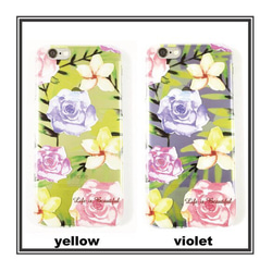 【オーダーメイド】クリアスマートホンケース フラワー　flower　お花　ボタニカル　ファッション　花柄 1枚目の画像