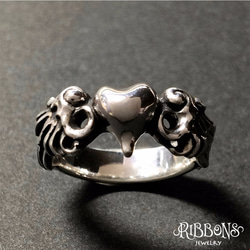 【受注製作】Wing Heart Ring 2枚目の画像