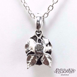 【受注製作・浴衣にも合う】T Rose Pendant【ストーンあり・なし選べる★Silver925・薔薇】 7枚目の画像