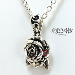 選べるストーン☆ T Rose Pendant ☆浴衣にも♡ 6枚目の画像