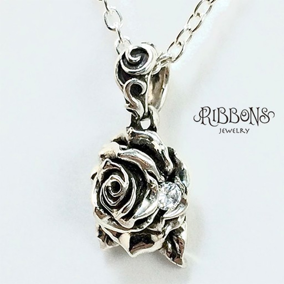 選べるストーン☆ T Rose Pendant ☆浴衣にも♡ 7枚目の画像