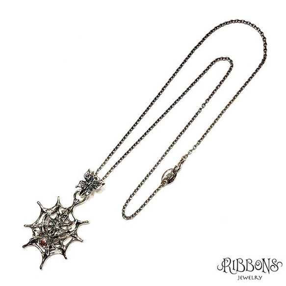 【受注製作】Black Widow Spider Pendant【蜘蛛/Silver925/蝶/ゴシック】 6枚目の画像