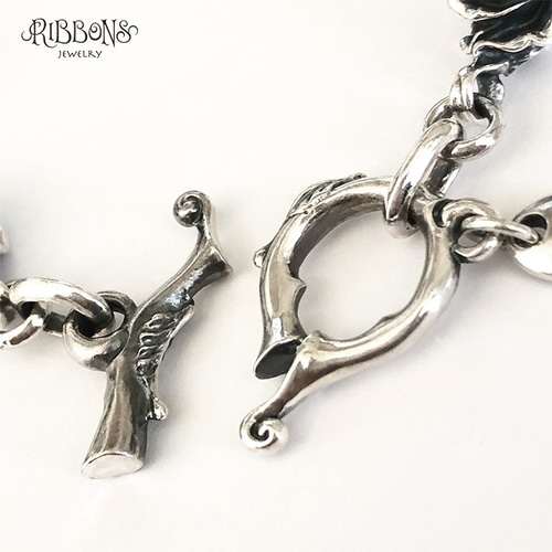 受注製作】Link Rose Bracelet【薔薇/ゴシック/スターリングシルバー 