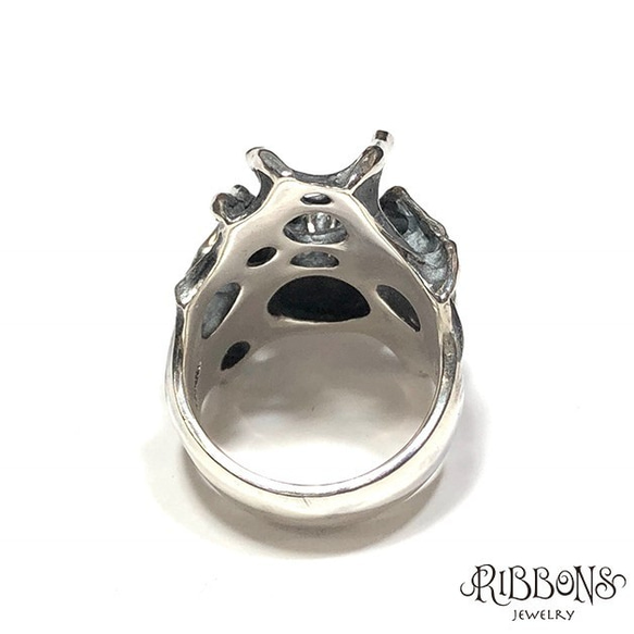 【受注製作】Black Widow Spider Ring【蜘蛛/Silver925/ゴシック】 7枚目の画像