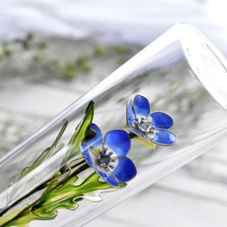 ご依頼品】桔梗の一輪挿し アートフラワー 風碧(kazamidori) 通販