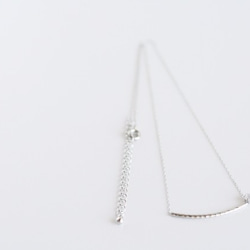 simple necklace*twistTUBE ロジウムカラー 4枚目の画像