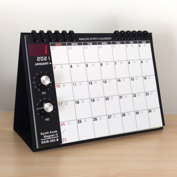新的！ [2021 日曆] 模擬合成日曆 SKM-365PE / 2021 模型桌面 / SKM 經典 第1張的照片