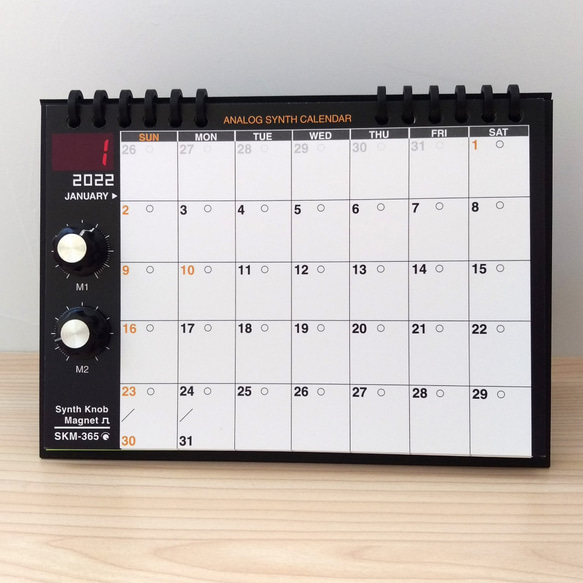 新的！ [2022 日曆] 模擬合成器日曆 SKM-365PE 2022 型號桌面/SKM 經典 第3張的照片