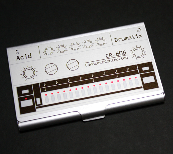 【カードケース】Acid CardCase Drumatix CR-606 カードケースリズムマシン606風 1枚目の画像