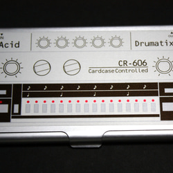 【カードケース】Acid CardCase Drumatix CR-606 カードケースリズムマシン606風 2枚目の画像