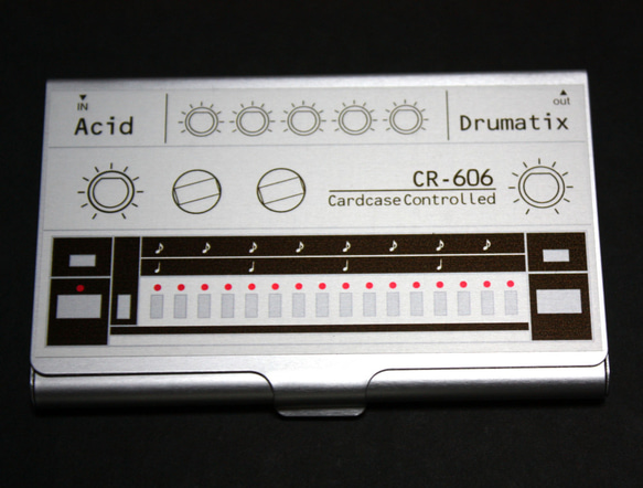 【カードケース】Acid CardCase Drumatix CR-606 カードケースリズムマシン606風 2枚目の画像