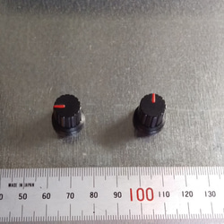 【マグネット】シンセツマミ型マグネット 黒×レッド Synth Knob Magnet SKM 3枚目の画像