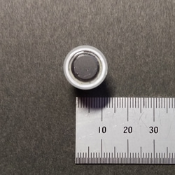【マグネット】シンセツマミ型マグネット 黒×スカイブルー Synth Knob Magnet SKM 5枚目の画像