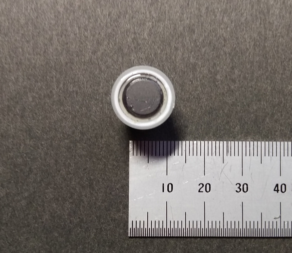 【マグネット】シンセツマミ型マグネット 黒×スカイブルー Synth Knob Magnet SKM 5枚目の画像