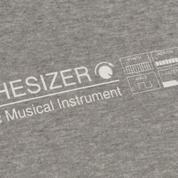 【Tシャツ】SYNTHESIZER T-shirt・シンセサイザーTシャツ・ブラック 2枚目の画像