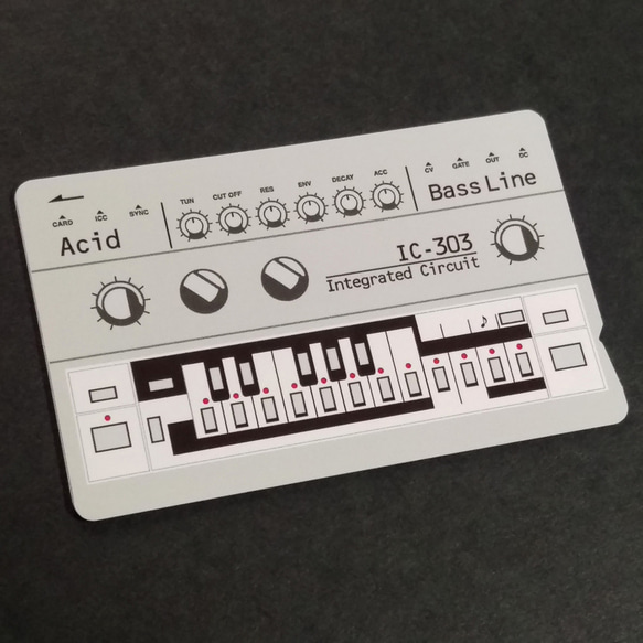 【ICカードステッカー】IC-303　Acid ICステッカーBass line 1枚目の画像