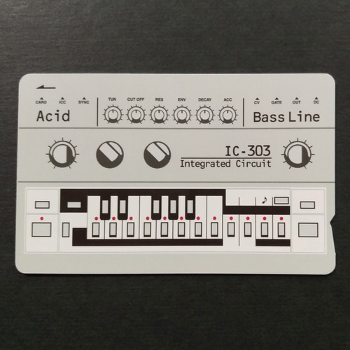 ICカードステッカー】IC-303 Acid ICステッカーBass line シール