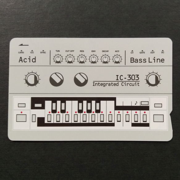 【ICカードステッカー】IC-303　Acid ICステッカーBass line 2枚目の画像