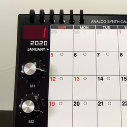 【カレンダー】アナログシンセカレンダーSKM-365PE・2020モデル　卓上／SKMクラシック 6枚目の画像