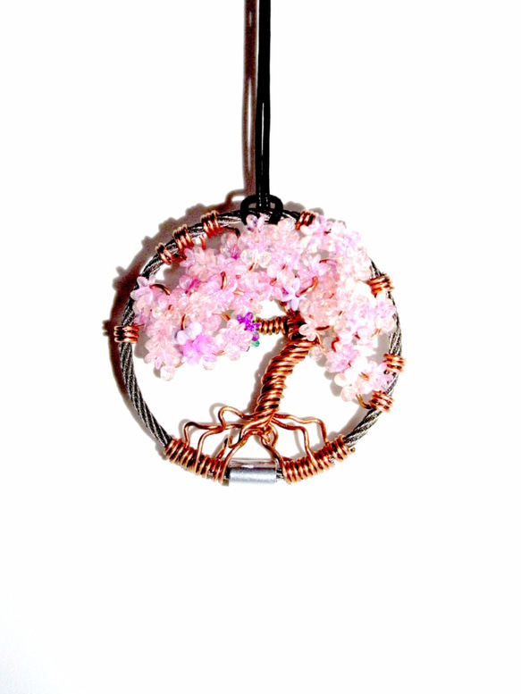 Iron&copper wire wreath 「blooming」 1枚目の画像