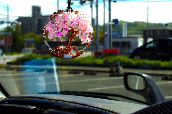 Iron&copper wire wreath 「blooming」 4枚目の画像