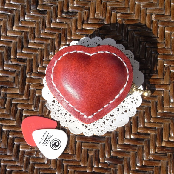 heart pick case [red×white] 1枚目の画像