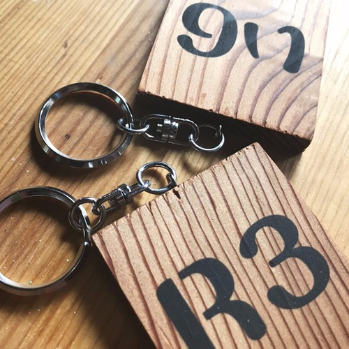 昭和レトロ懐かしの銭湯ロッカーキー（2文字までオーダー可能