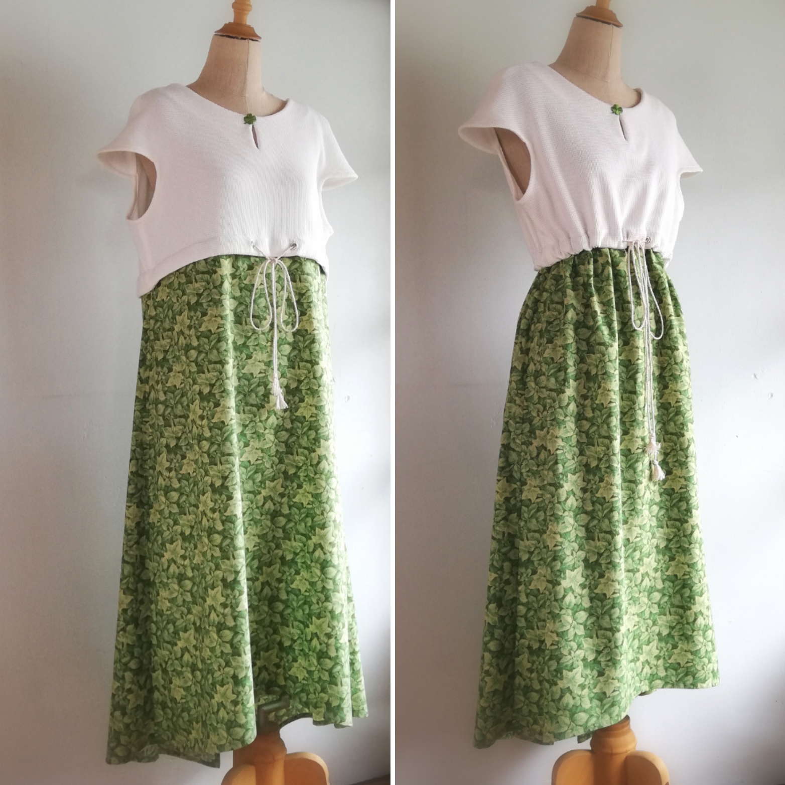 幸せグリーンワンピース