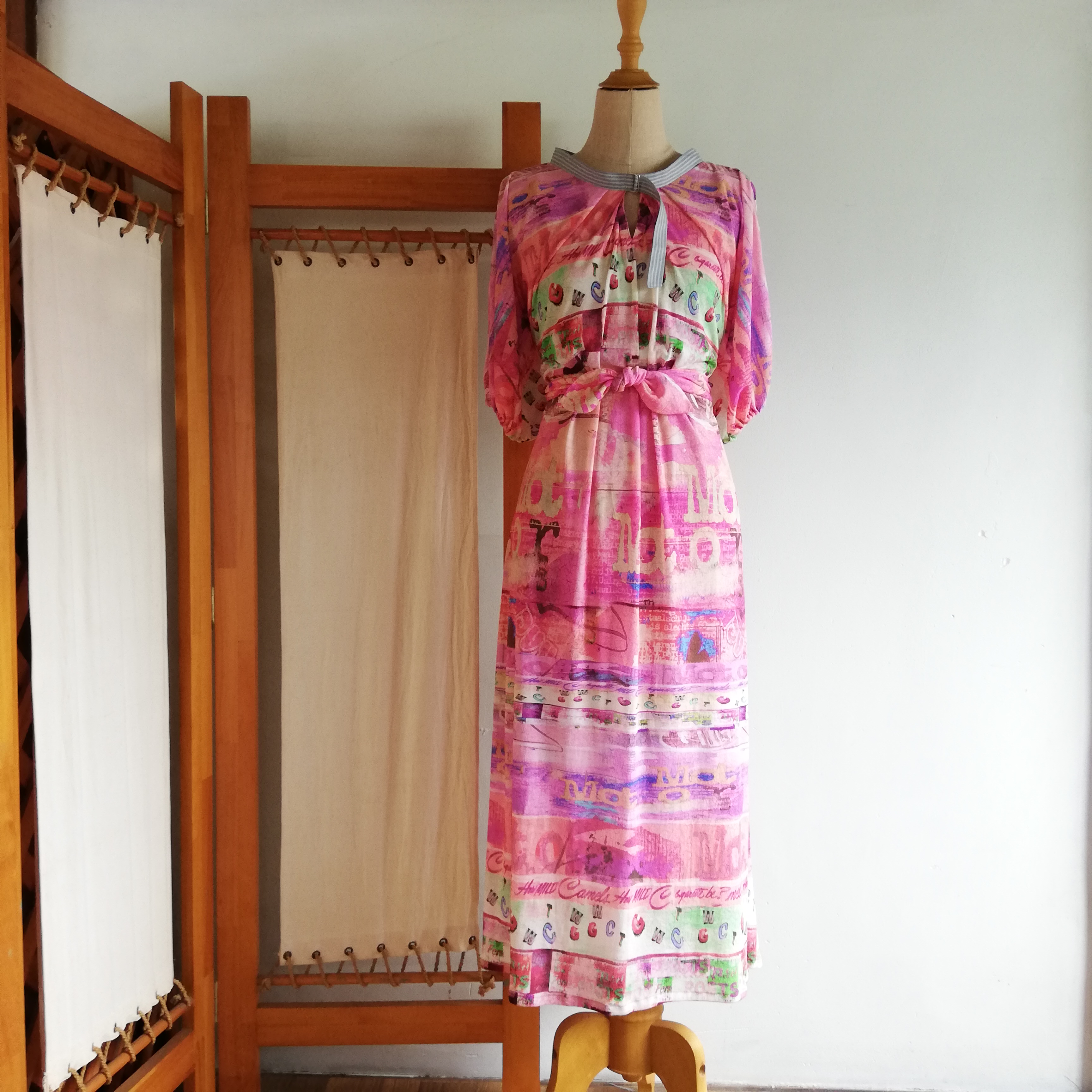 Enjoy プリントのカットソーワンピース