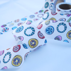 Fabric Ribbon 【Old-Fashioned Candy/length:1m/width:45mm】 第2張的照片