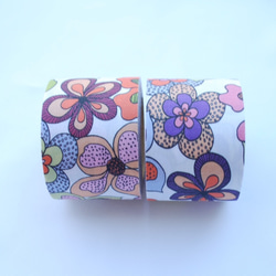 Fabric Ribbon 【FunkyFantasyFlower/length:1m/width:45mm】 第4張的照片