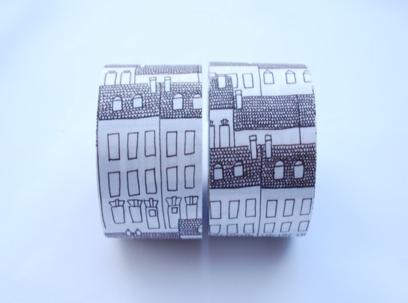 Fabric Ribbon 【City Black /length:1m/width:40mｍ】 第3張的照片