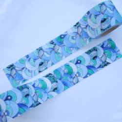 Fabric Ribbon 【Ocean Fish/length:1m/width:45mｍ】 第1張的照片