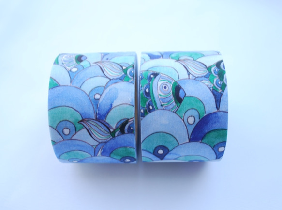 Fabric Ribbon 【Ocean Fish/length:1m/width:45mｍ】 第3張的照片