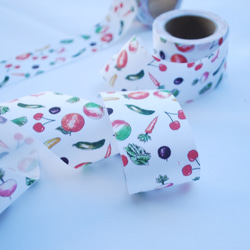 Fabric Ribbon 【Fruits&Vesitables /length:1m/width:40mｍ】 第2張的照片