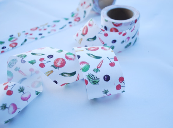 Fabric Ribbon 【Fruits&Vesitables /length:1m/width:40mｍ】 第2張的照片