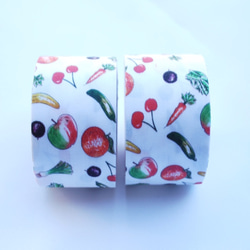 Fabric Ribbon 【Fruits&Vesitables /length:1m/width:40mｍ】 第3張的照片