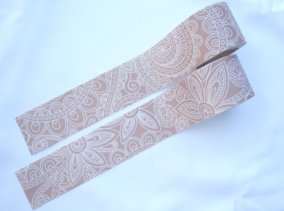 Fabric Ribbon 【Gypsy Beige /length:1m/width:45mｍ】 第1張的照片