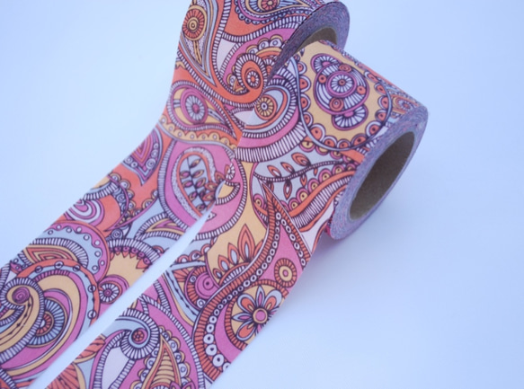 Fabric Ribbon 【Paisley Fair/length:1m/width:45mｍ】 第3張的照片