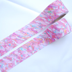 Fabric Ribbon 【Rainy Sunrise /length:1m/width:40mｍ】 第1張的照片