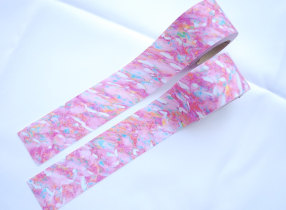 Fabric Ribbon 【Rainy Sunrise /length:1m/width:40mｍ】 第1張的照片