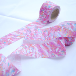Fabric Ribbon 【Rainy Sunrise /length:1m/width:40mｍ】 第3張的照片