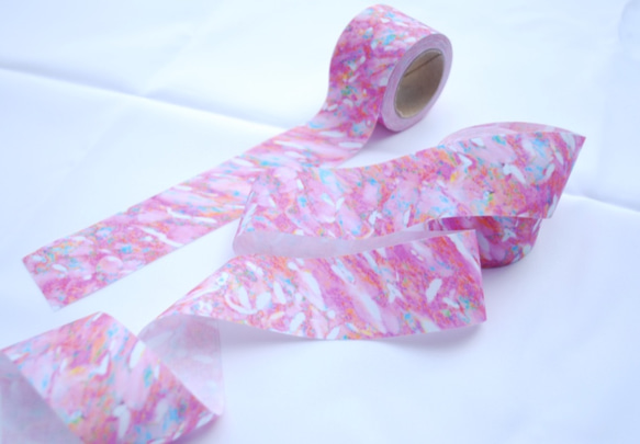 Fabric Ribbon 【Rainy Sunrise /length:1m/width:40mｍ】 第3張的照片