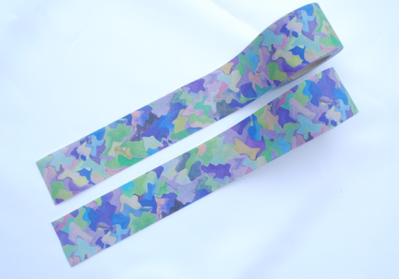 ファブリックリボン【camo】50cm～ 1枚目の画像