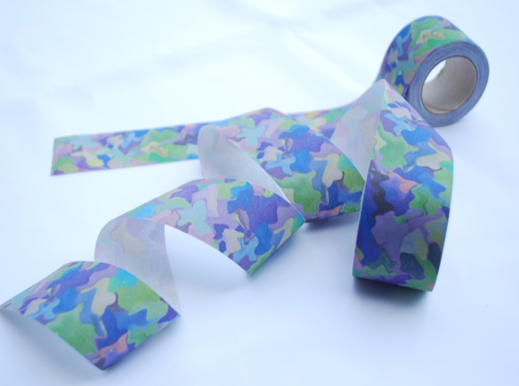 ファブリックリボン【camo】50cm～ 2枚目の画像